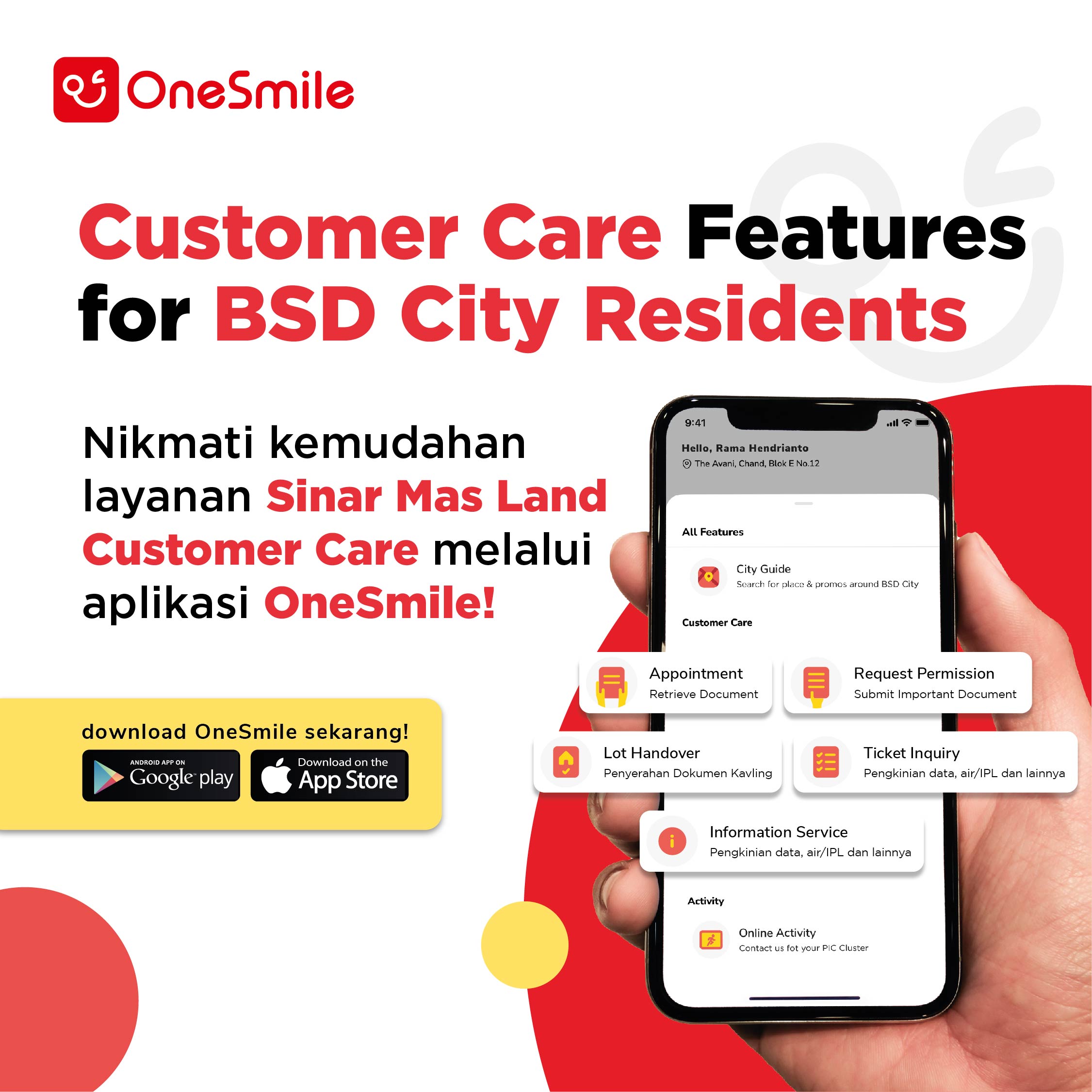 Warga BSD City Nikmati Layanan Sinar Mas Land Customer Care Melalui OneSmile