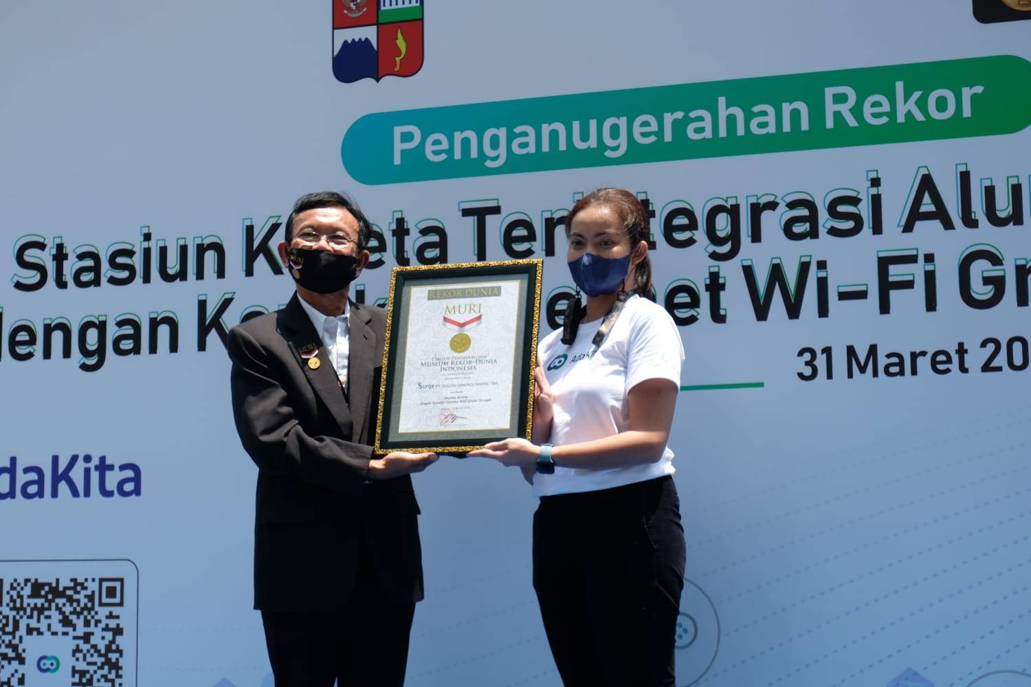 Punya WiFi Cepat Kelas Dunia, Stasiun Bogor Pecahkan Rekor MURI