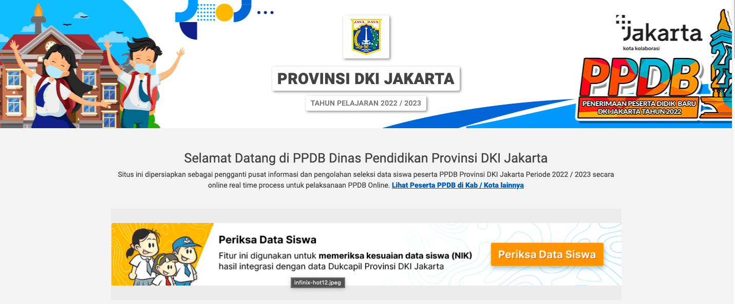 Link Pengumuman PPDB Jakarta 2022 Jenjang SD-SMP-SMA