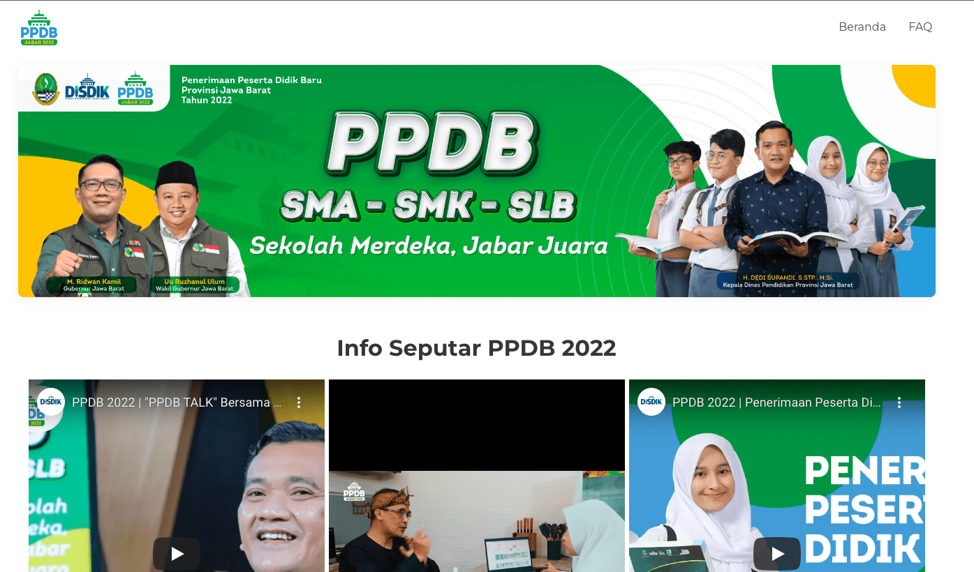 Link Pengumuman PPDB Jabar 2022 Tahap 1