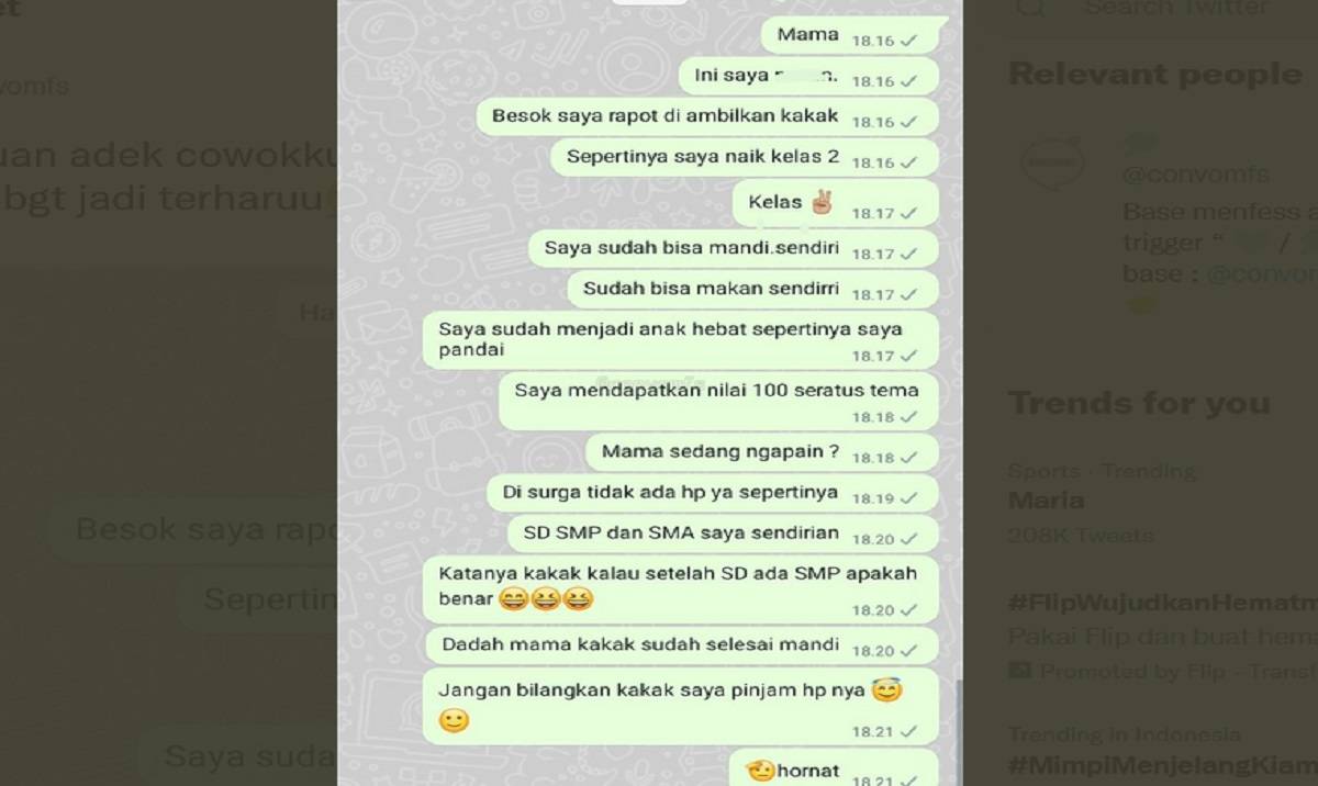 Chat WhatsApp Ini Bikin Ribuan Orang Nangis