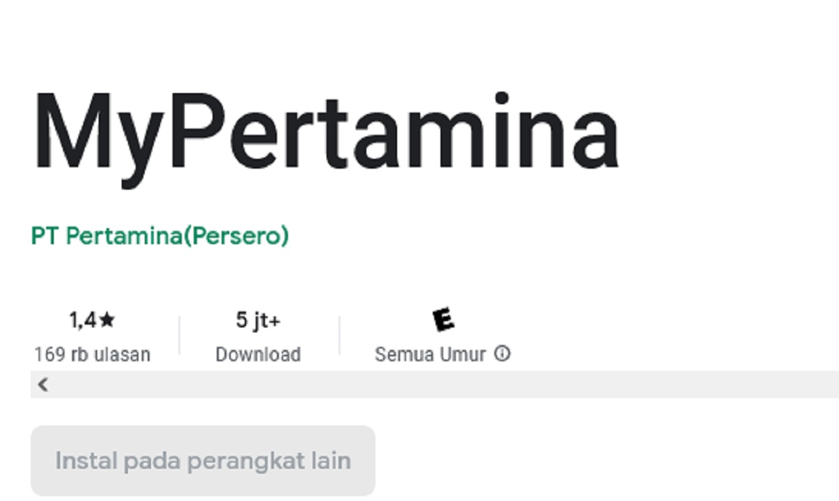 Aplikasi MyPertamina Dibantai Review Bintang 1 di Google Play