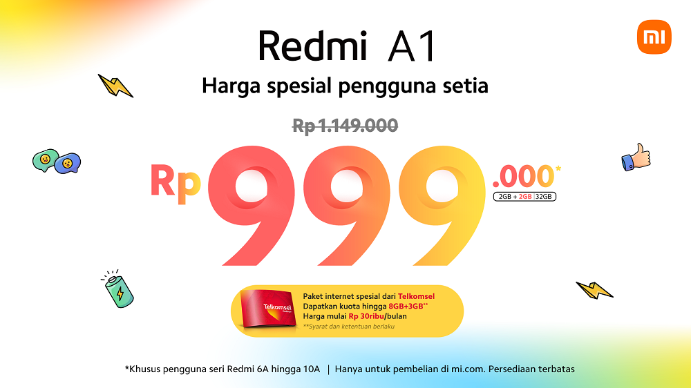 Xiaomi Luncurkan Redmi A1, Ponsel Murah Bikin Gaya