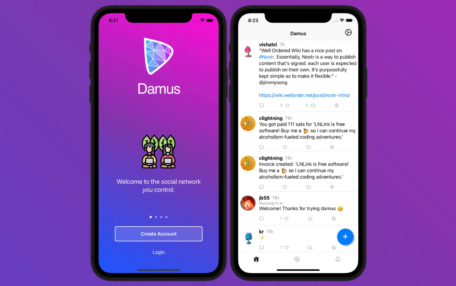 Damus Hanya Bertahan Selama Dua Hari di App Store