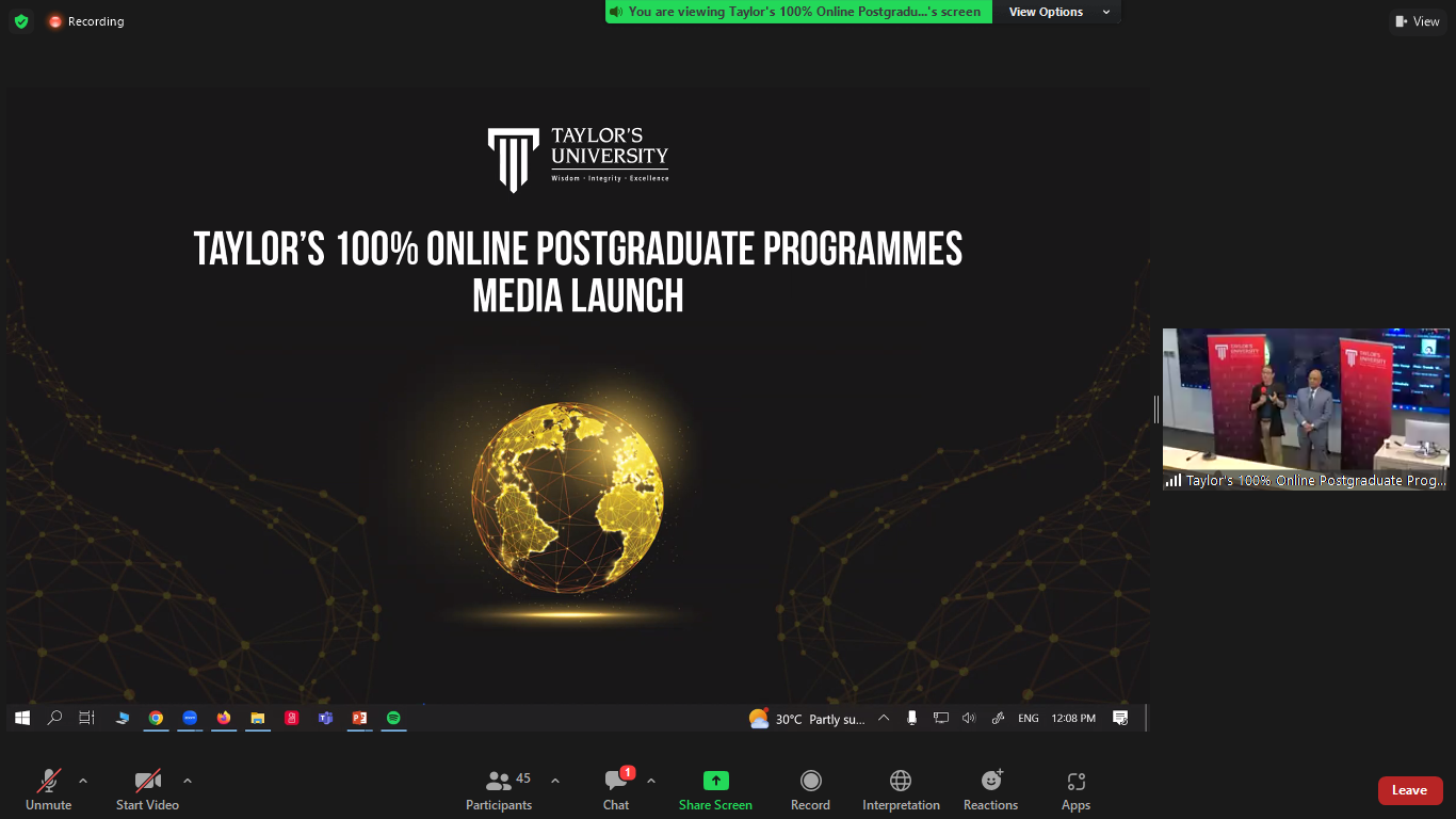 Taylor's University Buka Program Online Pascasarjana, Usung Konsep Nano Learning