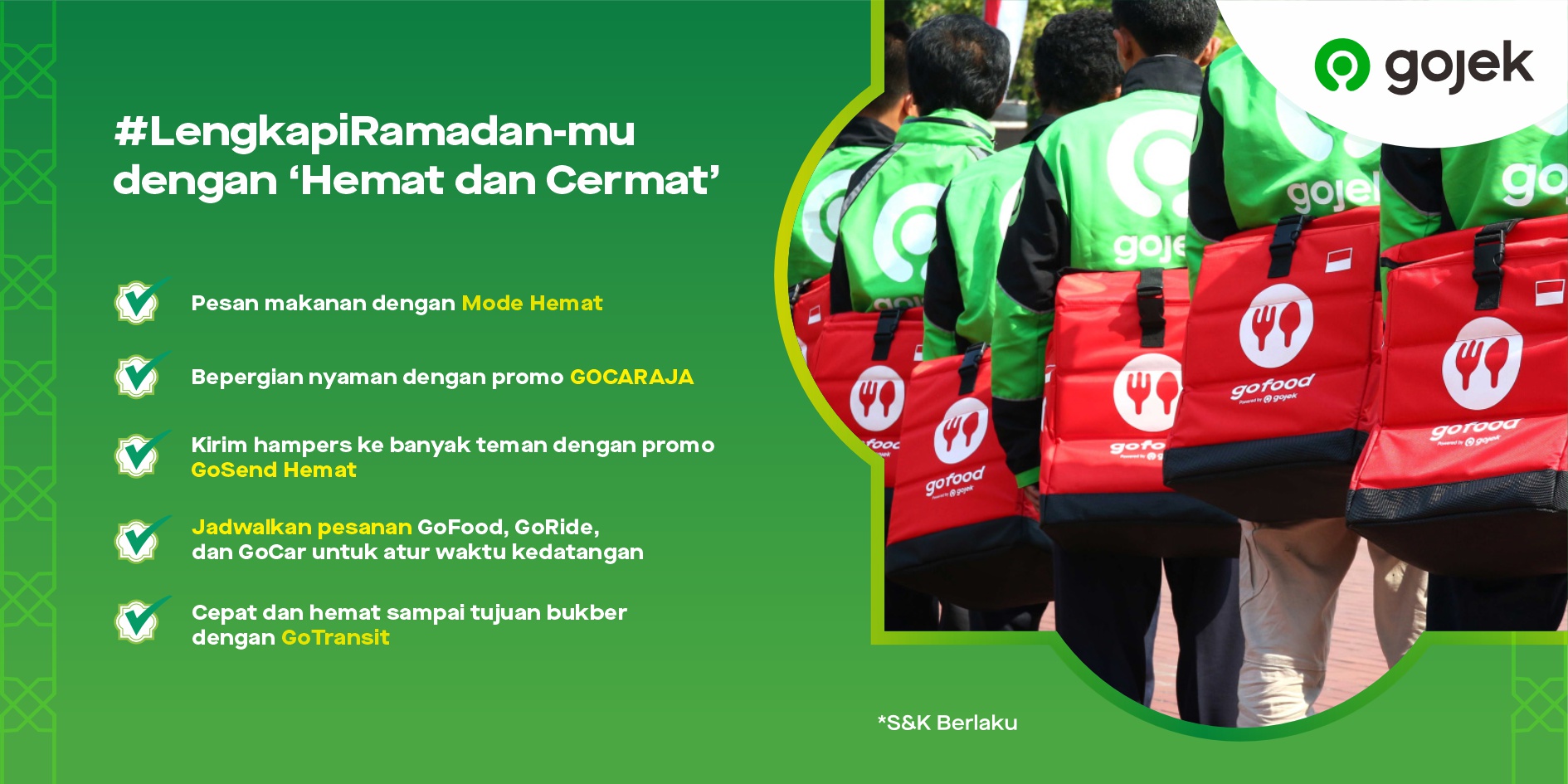 Gojek Luncurkan Fitur Permudah Atur Waktu Order Saat Puasa