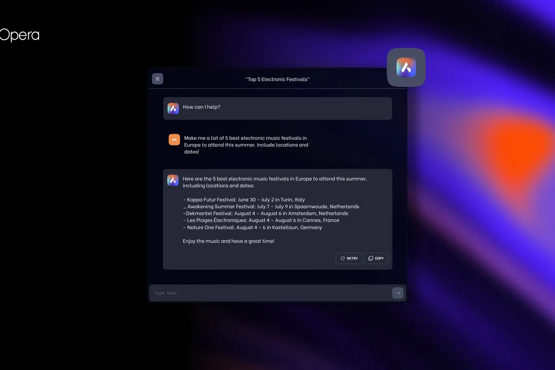 Opera Rilis Opera One dengan Chatbot AI Aria yang Revolusioner