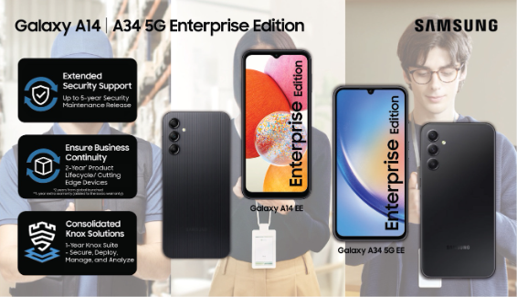 Dukung Bisnis, Samsung Rilis Galaxy A14 dan Galaxy A34 5G Enterprise Edition