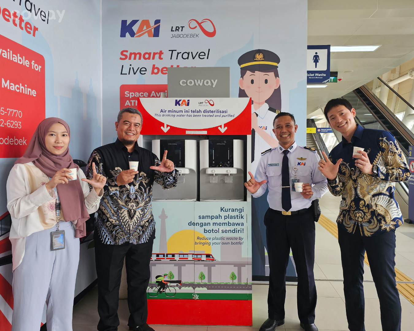 Coway Sediakan Water Station di Stasiun LRT Jabodetabek