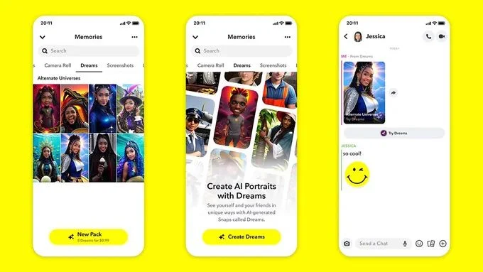 Snapchat Luncurkan Fitur Selfie AI