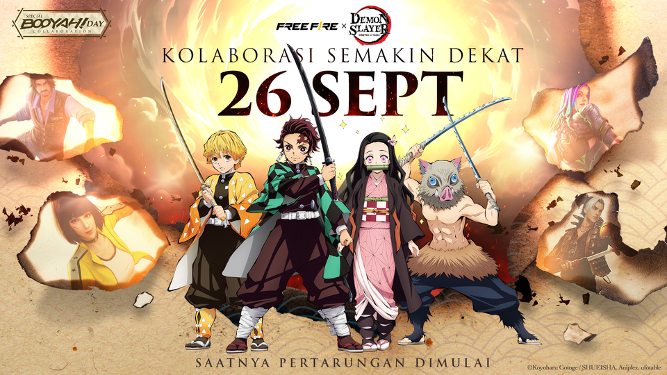 Free Fire Hadirkan Kolaborasi Spesial dengan Demon Slayer: Kimetsu no Yaiba