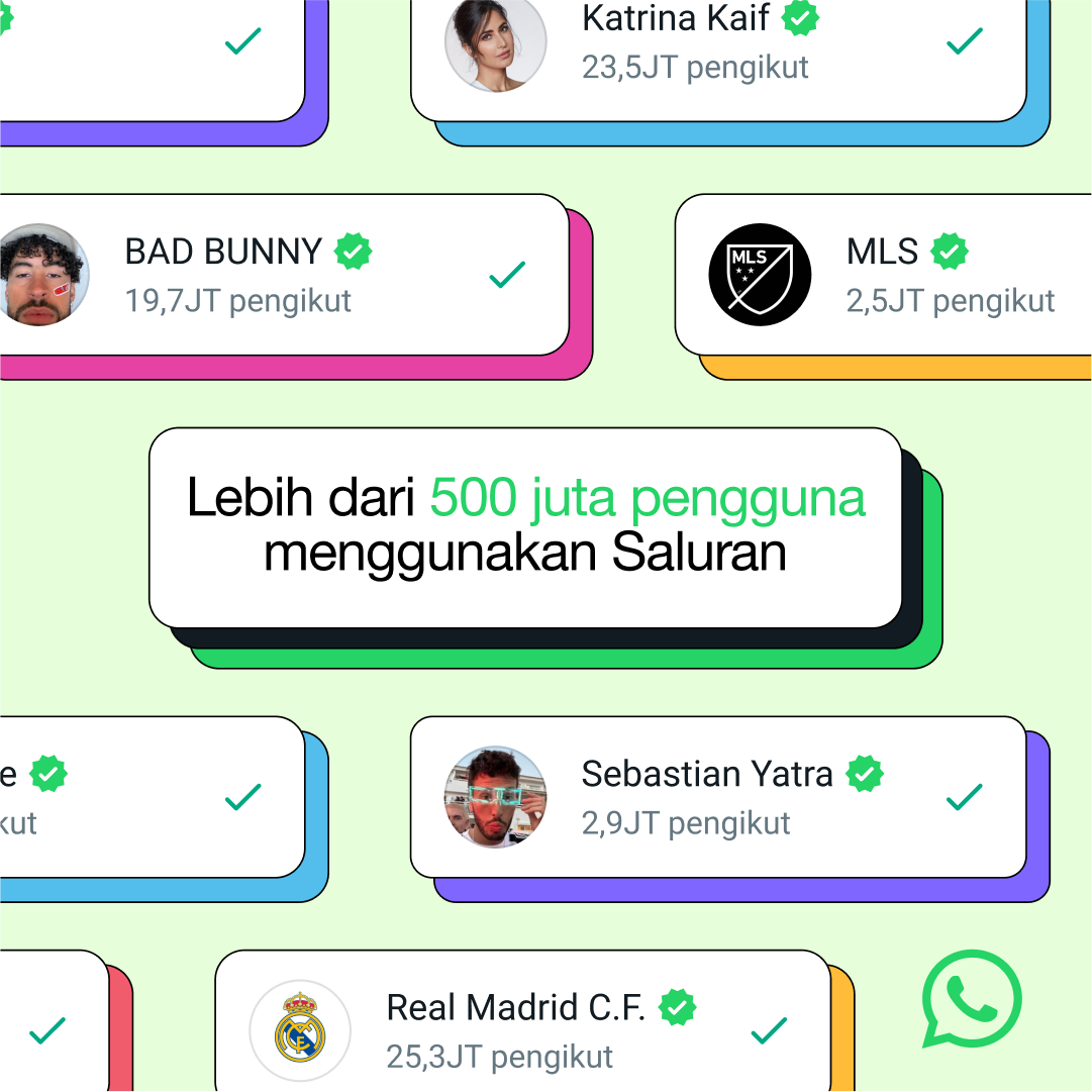 CEO Meta Klaim WhatsApp Channel Punya 500 Juta Pengguna