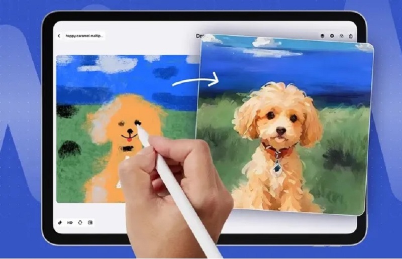 Aplikasi iPad Ini Bikin Gambar Sketsa Jadi Keren Berkat AI