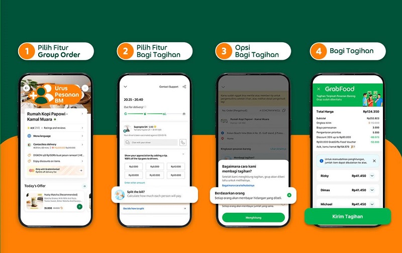 Transaksi Meningkat, Grab Perbarui Group Order