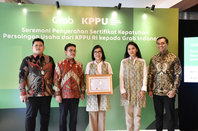 Grab Jadi Perusahaan Teknologi Pertama Penerima Sertifikat Kepatuhan Persaingan Usaha