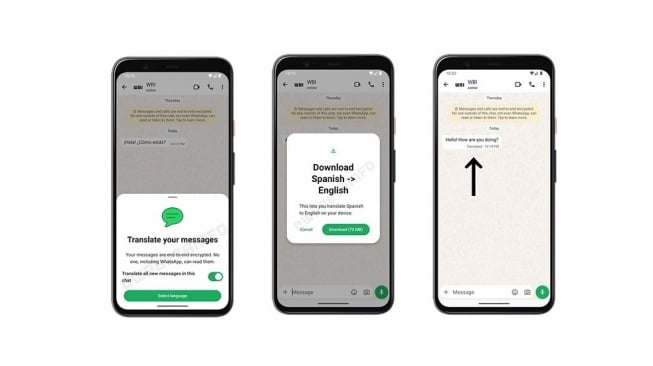 WhatsApp Garap Fitur Penerjemah Chat