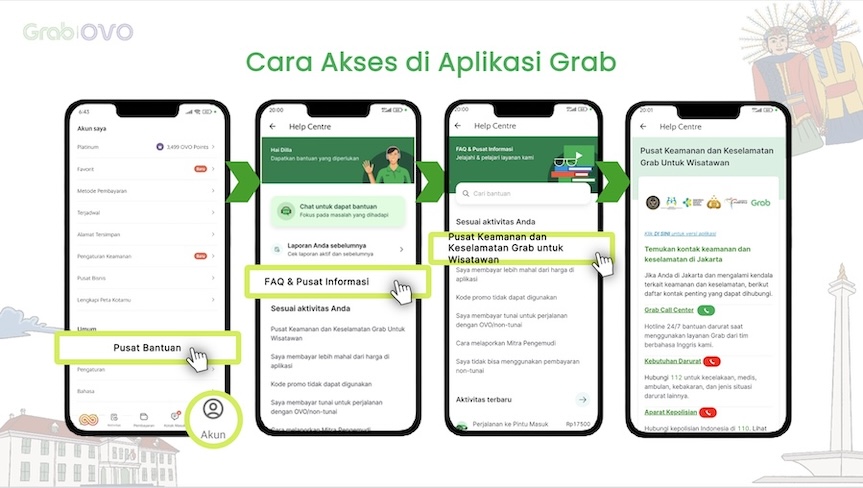 Grab Sediakan Laman Khusus Wisatawan Akses Informasi Darurat