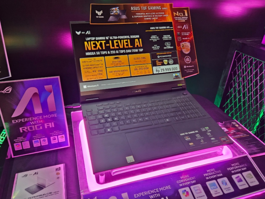 Asus Resmi Luncurkan TUF Gaming A16, Ini Spesifikasi dan Harganya