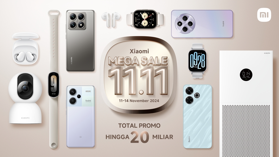 Xiaomi Diskon Harga Smartphone Hingga IoT Lewat 11.11 Mega Sale