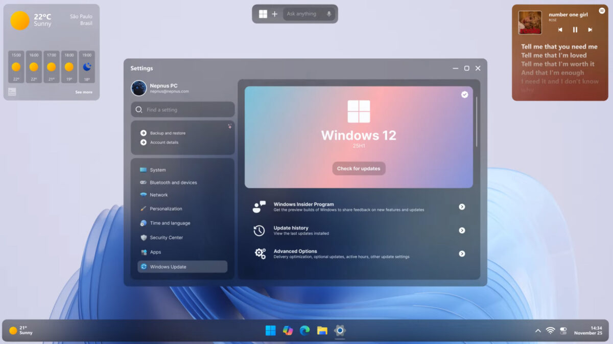 Desain Konsep OS Windows 12 Beredar di Dunia Maya